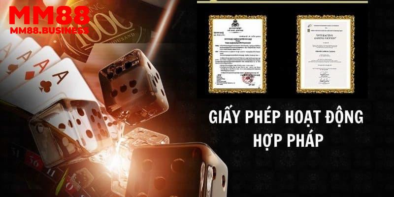 Mức độ quan trọng của giấy phép hoạt động tại nhà cái MM88