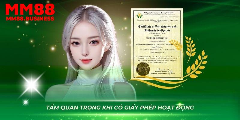 Nhờ có giấy phép hoạt động MM88 có thể thu hút thêm người chơi mới